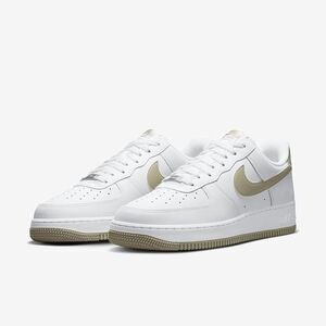 Nike Air Force 1 Low '07 White Neutral Olive. SIZE 9 - FJ4146-110
